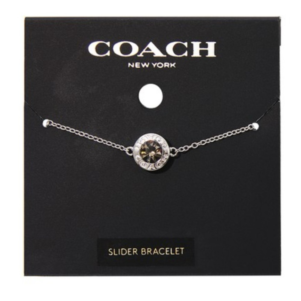 Coach silver slider bracelet